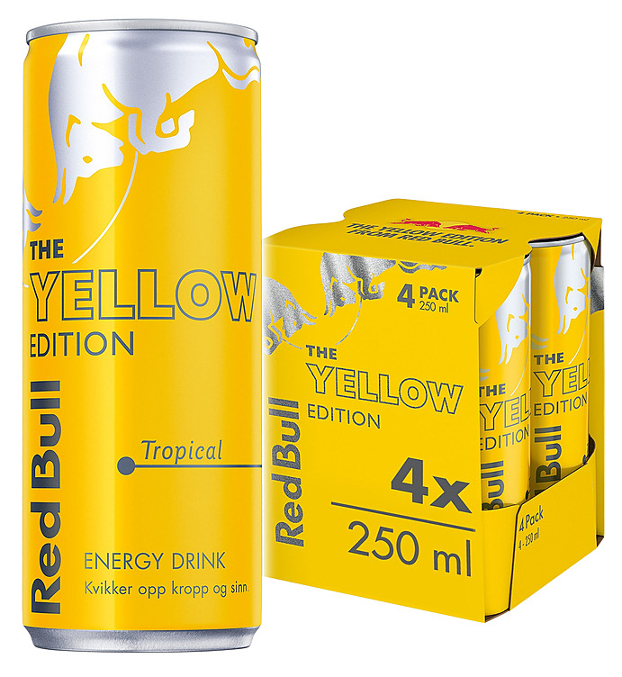 Red Bull Yellow Edition 250mlx4 boks