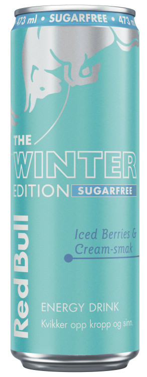 Red Bull Winter Edition Sukkerfri 473ml boks