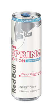 Red Bull Energidrikk Sukkerfri Spring Edition Cherry Sakura-smak 473 ml