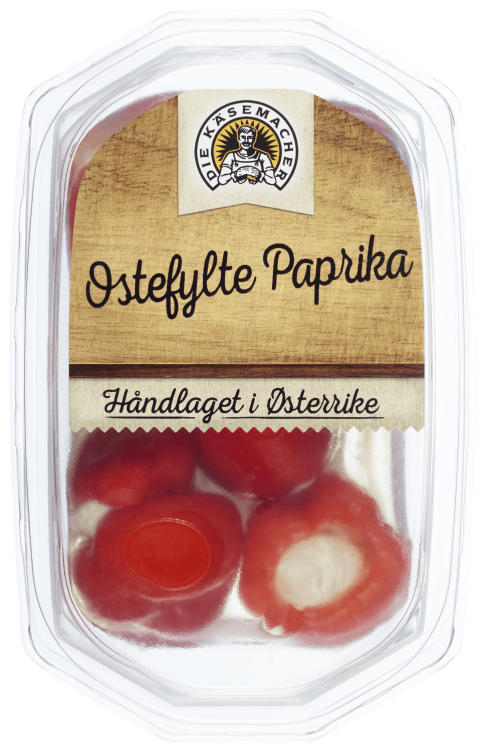 Paprika Ostefylt 140g Die Käsemacher