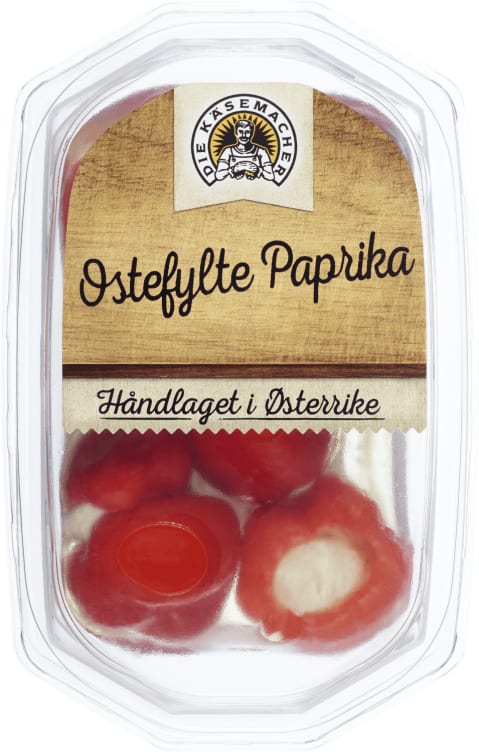 Paprika Ostefylt 140g Die Käsemacher