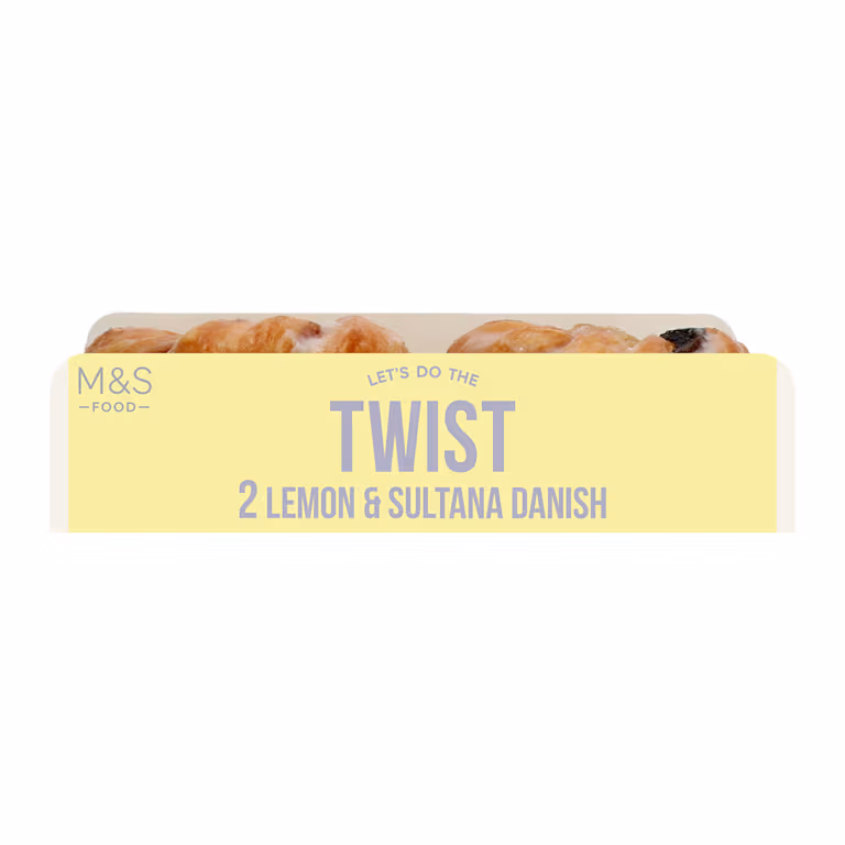 M&S 2 Lemon and Sultana Danish Pastries