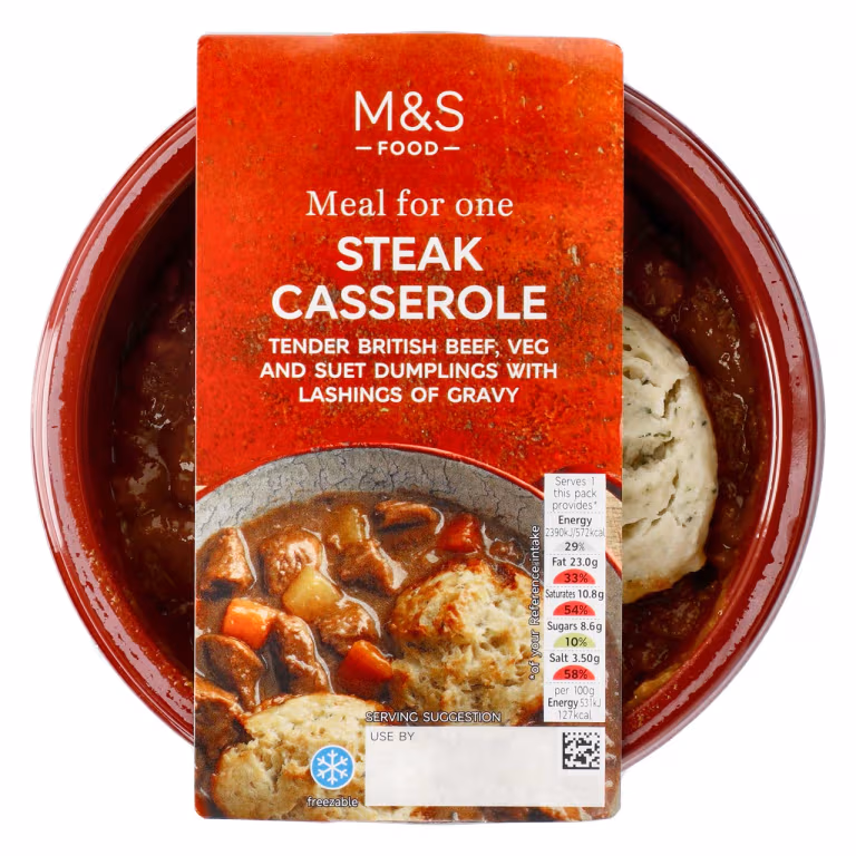 M&S Meal for One Steak Casserole