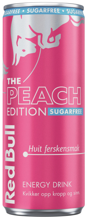 Red Bull Sukkerfri Peach Edition 0,25l