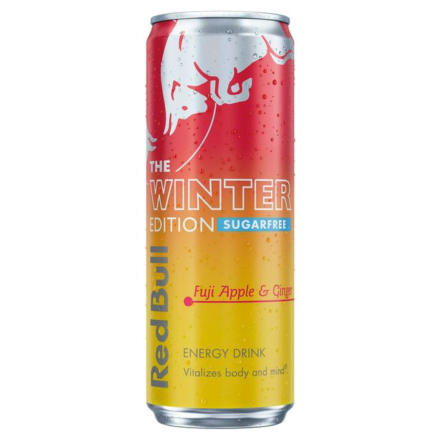 Red Bull Energy Drink Sugar Free Fuji Apple & Ginger, Winter Edition 355ml