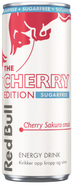 Red Bull Energidrikk Sukkerfri Edition Cherry Sakura-smak 250ml