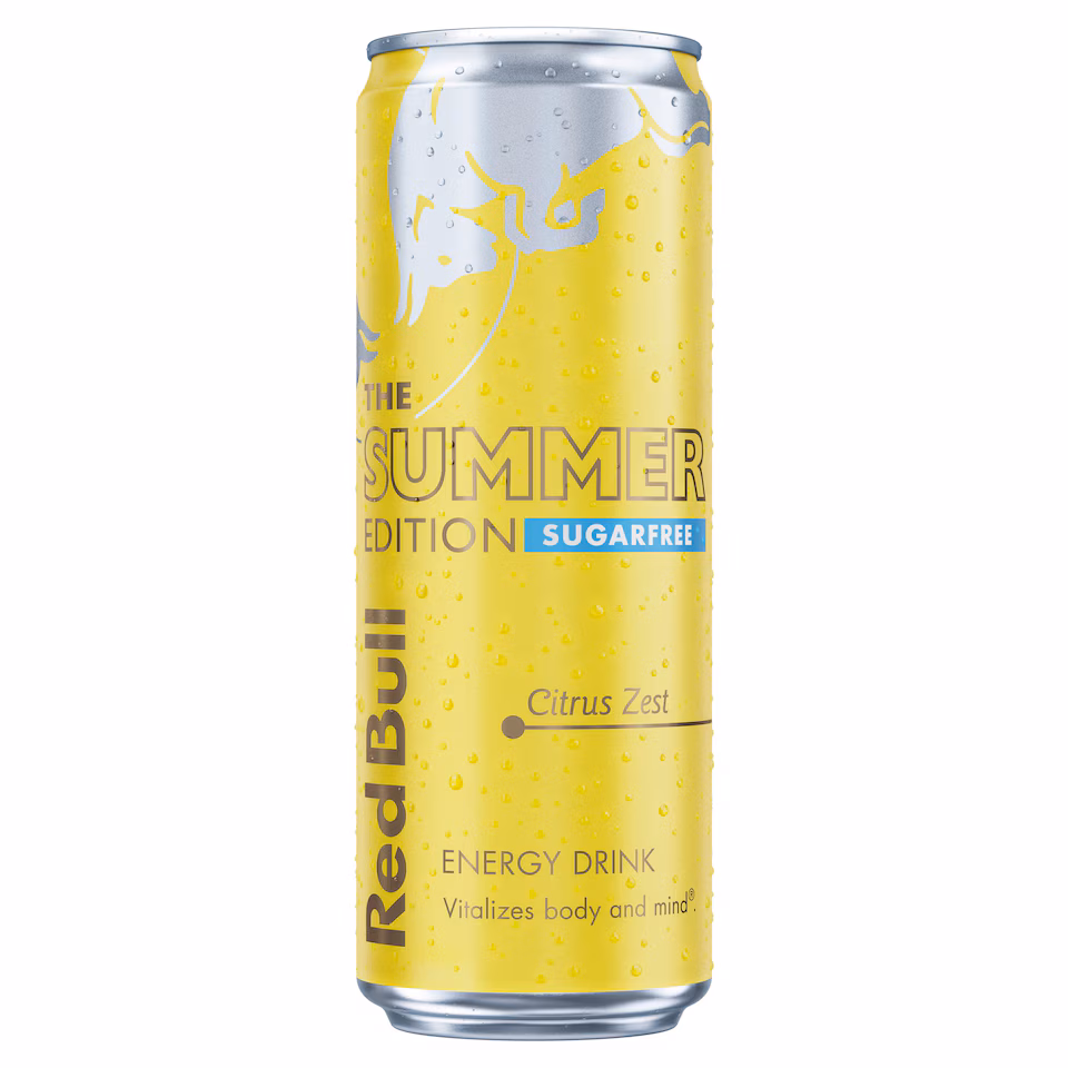 Red Bull Sugar Free Citrus Zest The Summer Edition Energy Drink 473ml