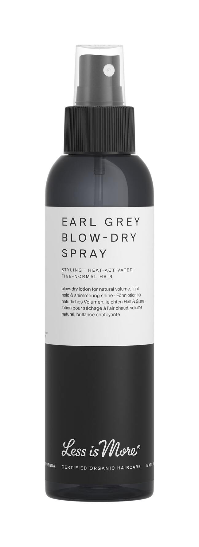Less Is More Organic Earl-Grey Blow-Dry Spray 150 ml