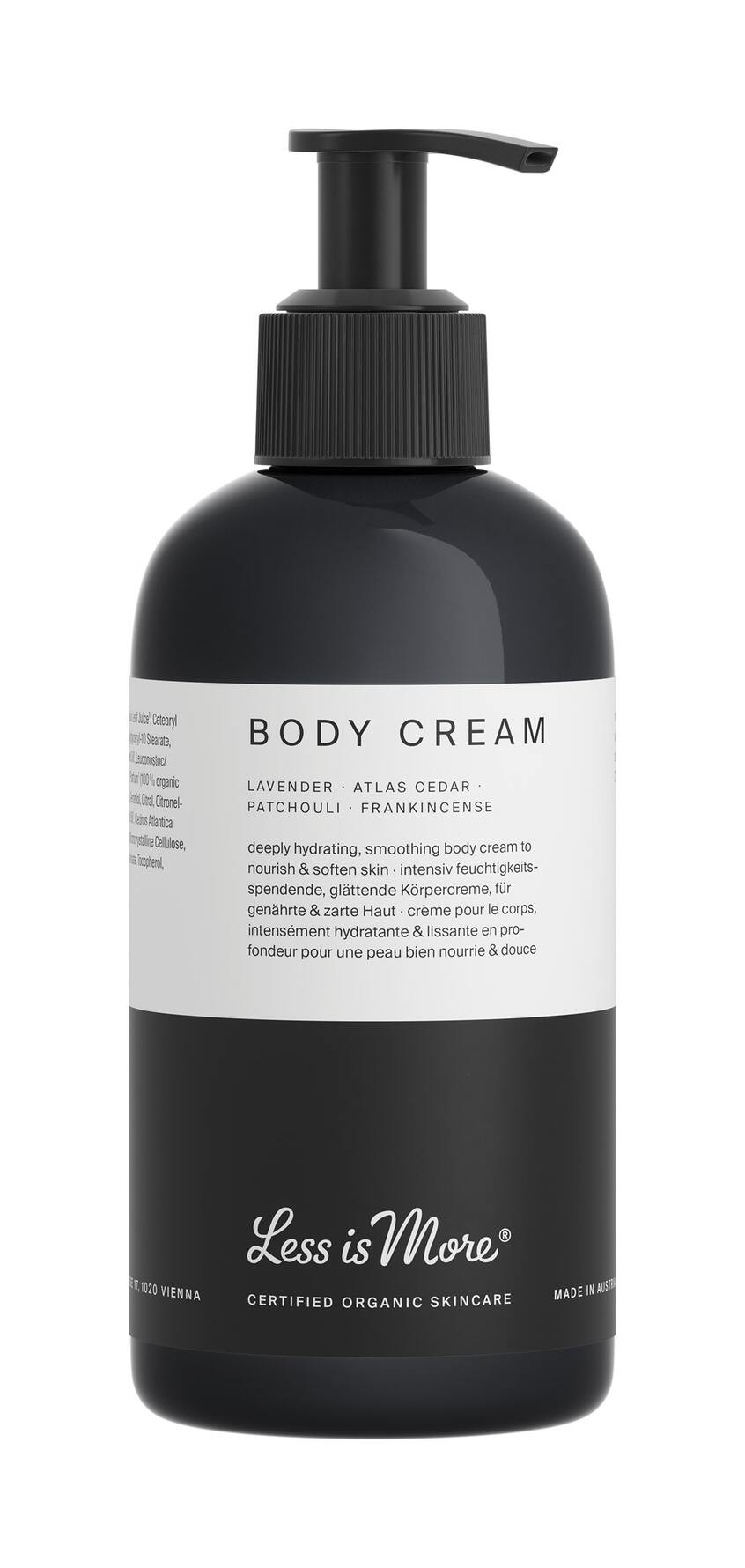 Less Is More Organic Body Cream Lavender 250 ml