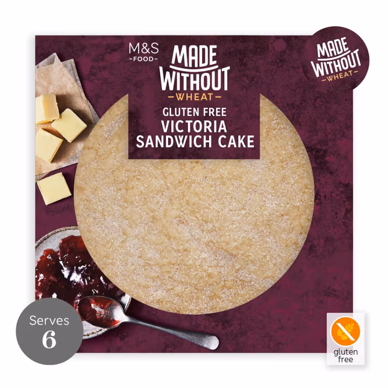 M&S Made Without Wheat Victoria Sandwich Cake