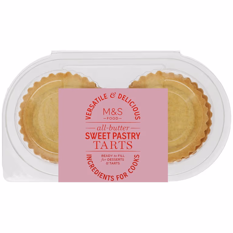 M&S 6 All Butter Sweet Pastry Tarts