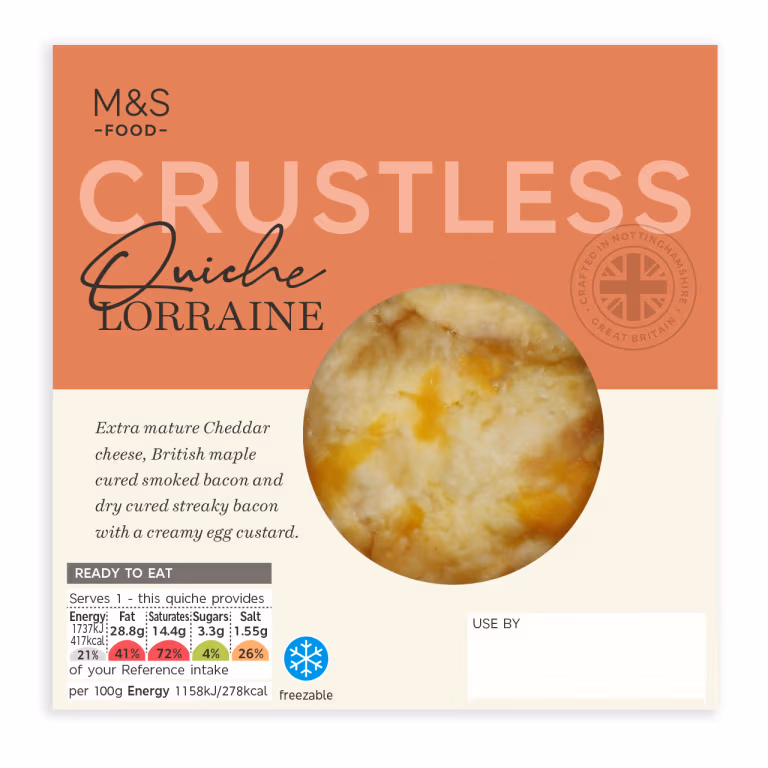 M&S Crustless Quiche Lorraine