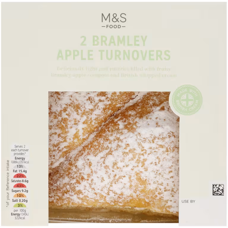 M&S 2 Bramley Apple Turnovers