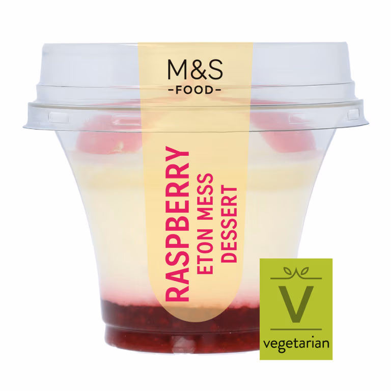 M&S Raspberry Eton Mess Dessert