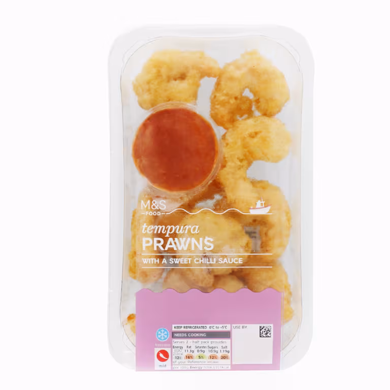 M&S Tempura Prawns with a Sweet Chilli Sauce