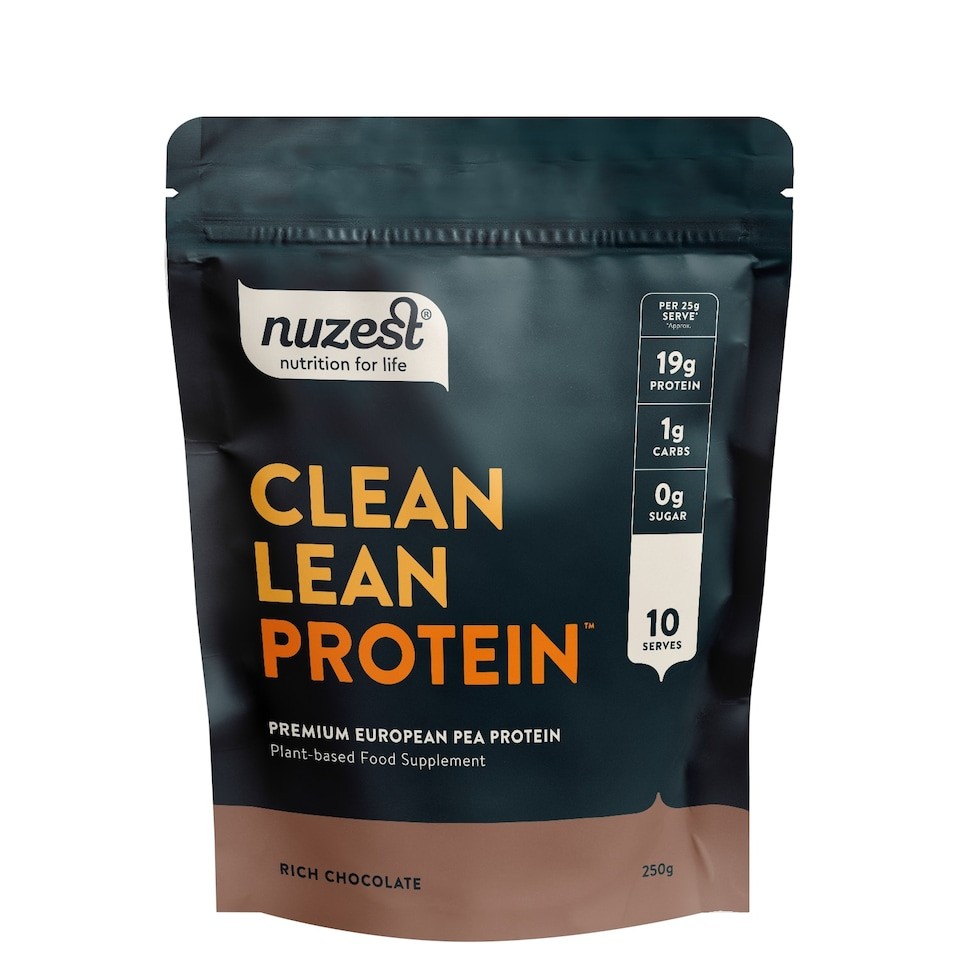 Nuzest Clean Lean Protein Vegan Pea Protein Powder Rich Chocolate 250g 10 Servings