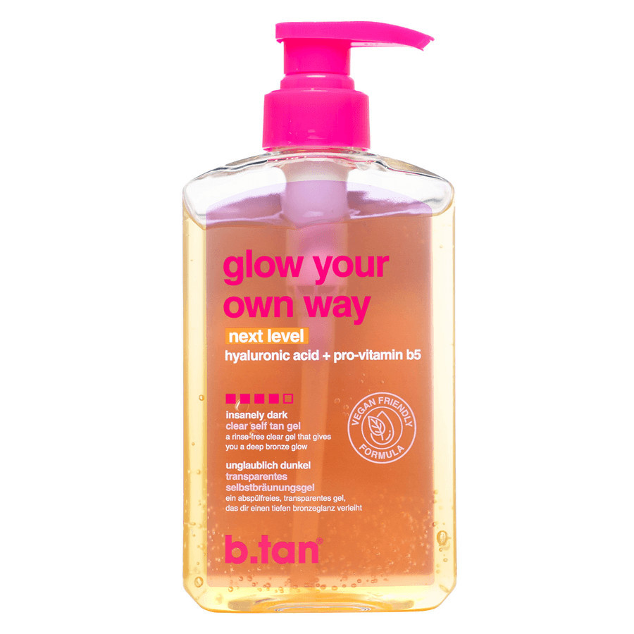 b.tan Glow Your Own Way Clear Self Tan Gel Next Level 473ml