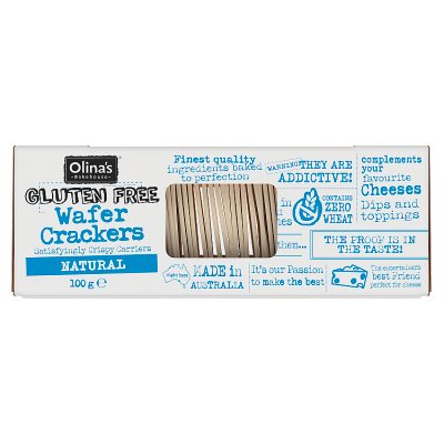 Olina's Gluten Free Wafer Crackers Natural