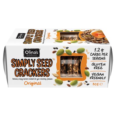 Olina's Gluten Free Simply Seeded Crackers Original