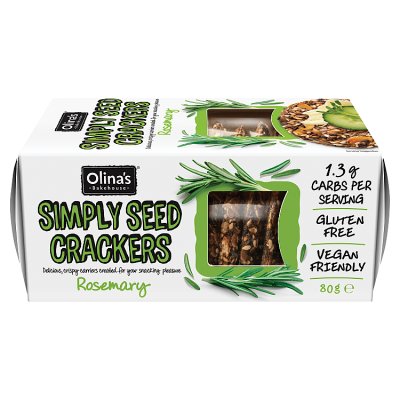 Olina's Gluten Free Simply Seed Crackers Rosemary