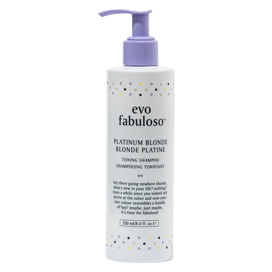 Evo Fabuloso Platinum Blonde Toning Shampoo 250ml