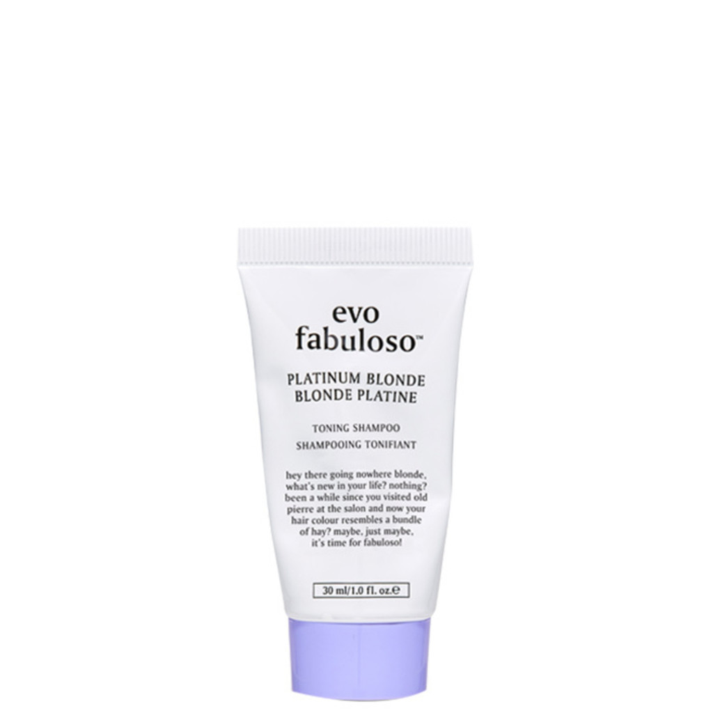 Evo Fabuloso Platinum Blonde Toning Shampoo 30 ml