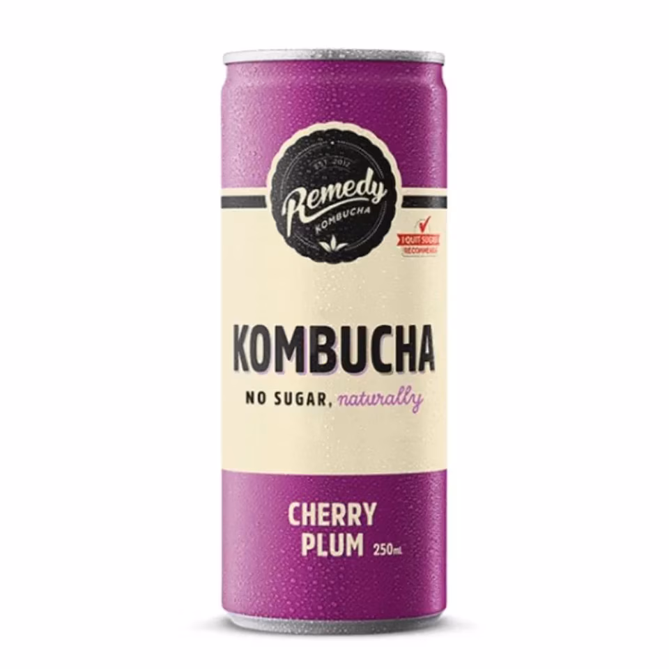 Cherry Plum Kombucha 250ml (Remedy) | Multi