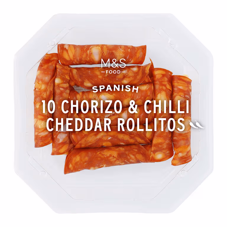 M&S 10 Spanish Chorizo & Chilli Cheddar Rollitos