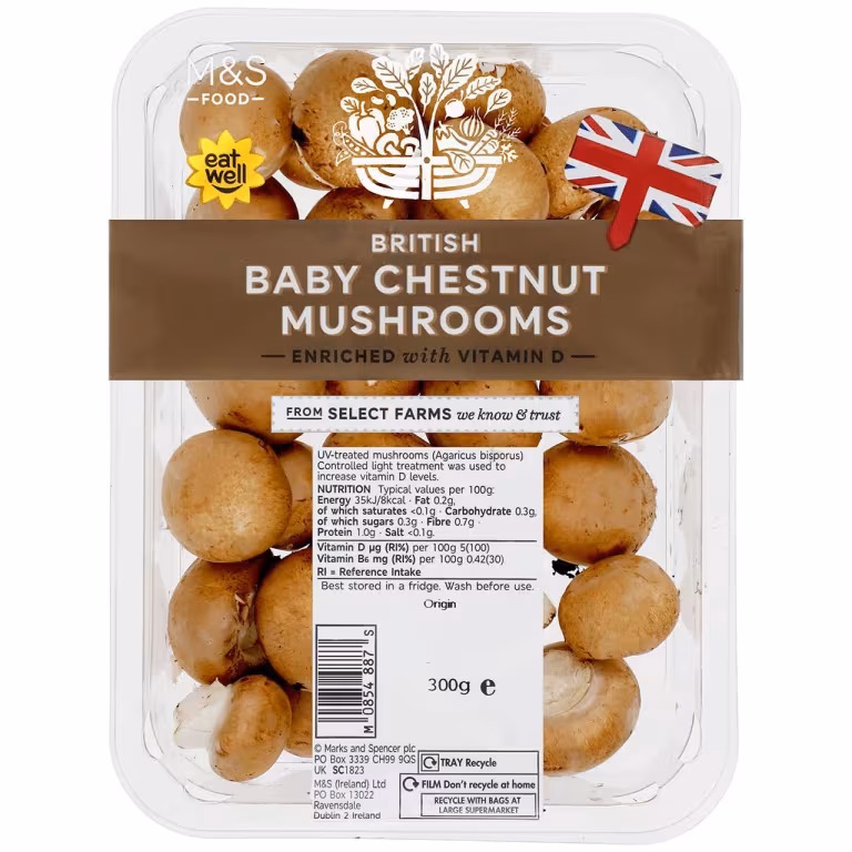 M&S British Baby Chestnut Mushrooms