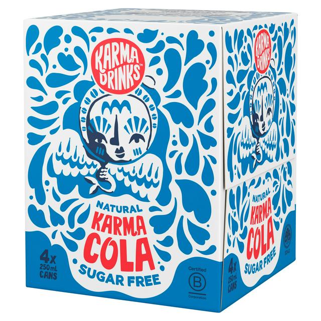 Karma Drinks Sugar Free Natural Cola 4 x 250ml
