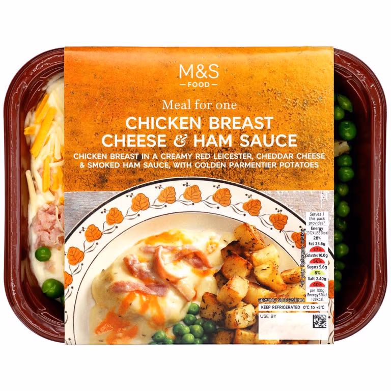 M&S Chicken Breast Cheese & Ham Sauce