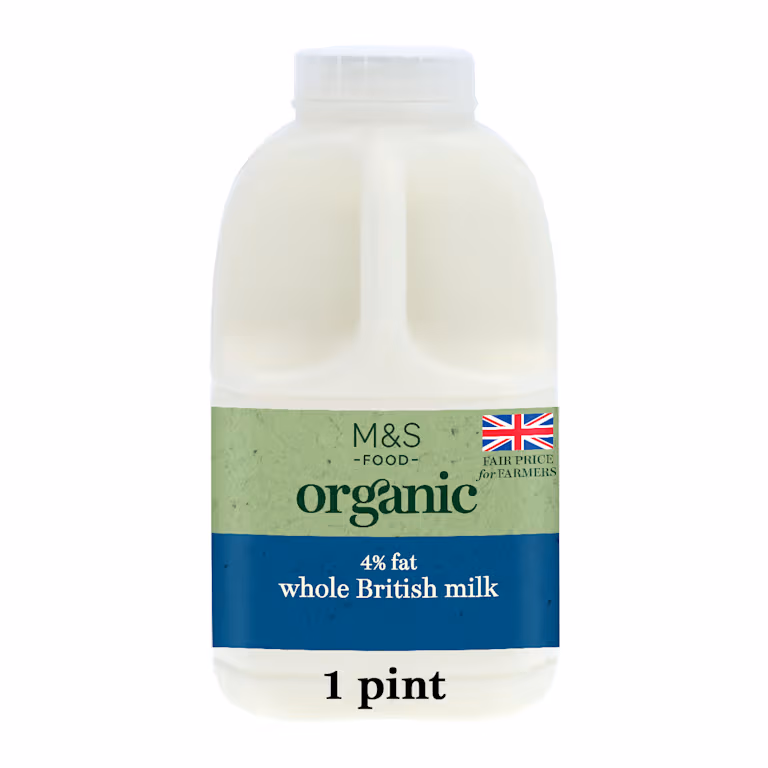 M&S Organic Whole British Milk