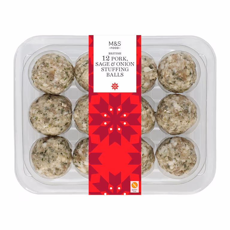 M&S British Outdoor Bred Pork, Sage and Onion Stuffing Balls