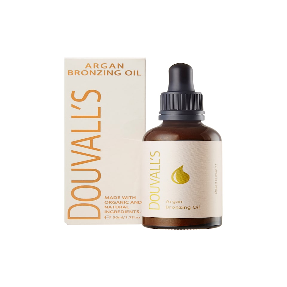 Argan Bronzing Oil 50ml Natural and Organic Moisturising Bronzer for a Healthy Glow