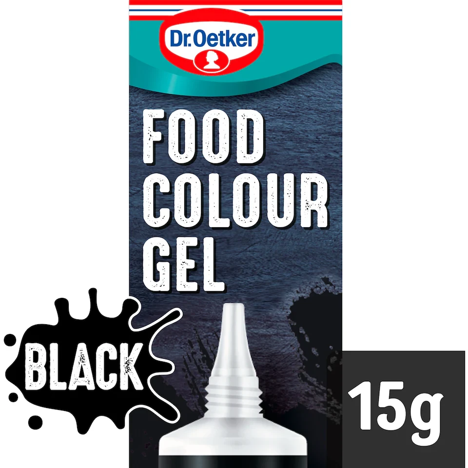Dr. Oetker Black Extra Strong Food Colour Gel 15g
