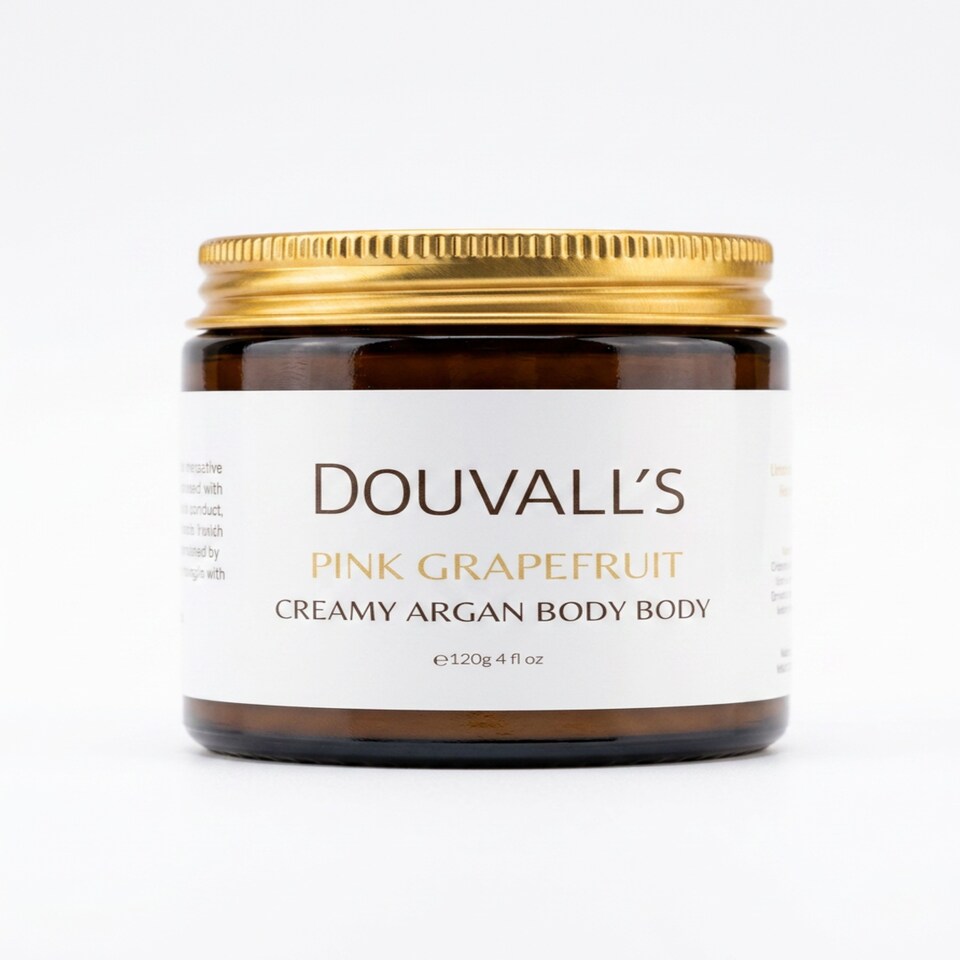 Organic Creamy Argan Body Butter 100g | Luxurious Hydration in Six Scents Pink Grapefruit