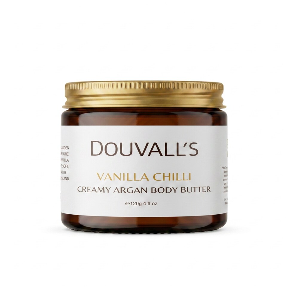 Organic Creamy Argan Body Butter 100g | Luxurious Hydration in Six Scents  Vanilla Chilli