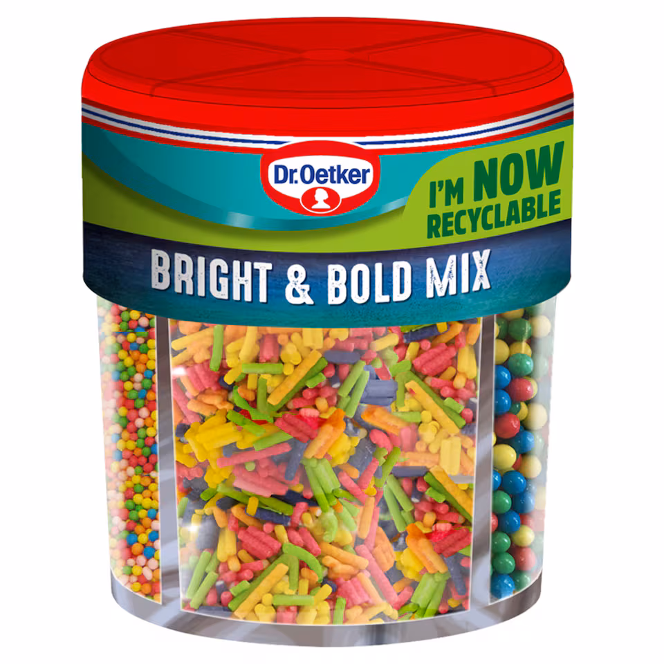 Dr Oetker Bright & Bold Sprinkles Mix 109G