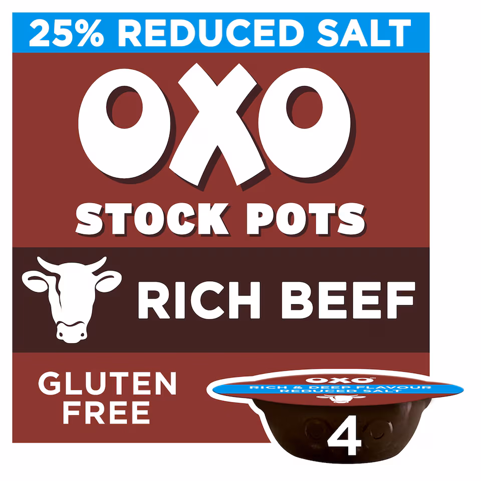 Oxo Reduced Salt Beef Stock Pots With Rosemary 4X20g