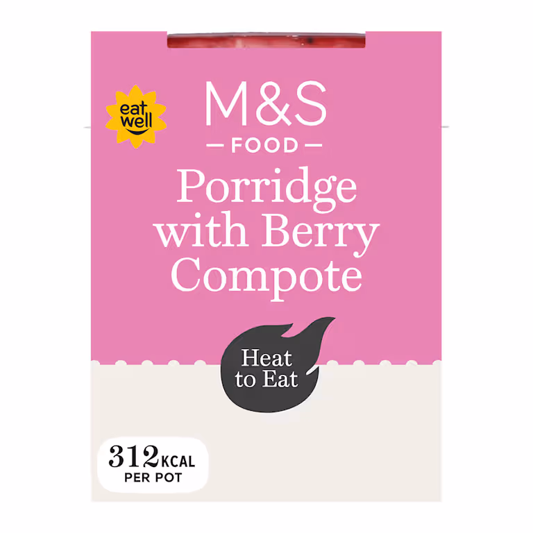 M&S Porridge with Berry Compote