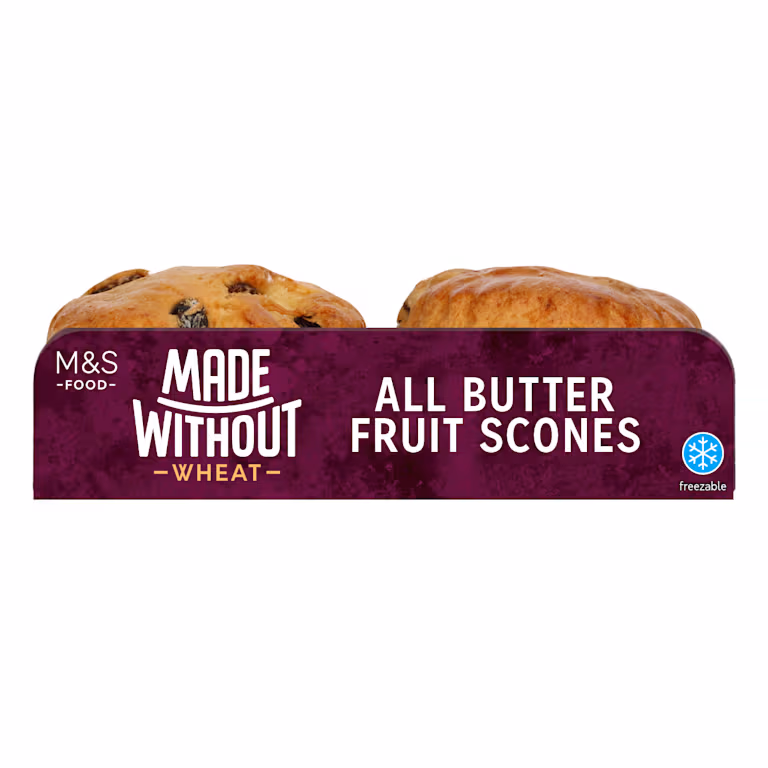 M&S Made Without Wheat All Butter Sultana Scones