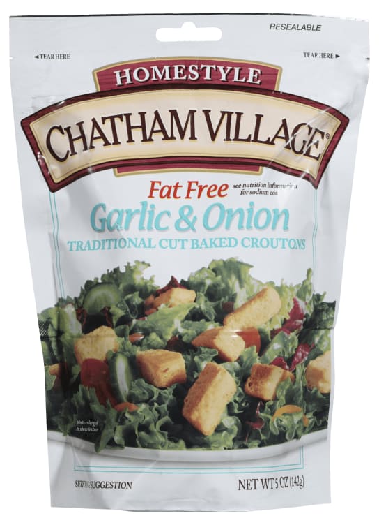 Krutonger Fatfree Garlic & Onion 142g Chatham