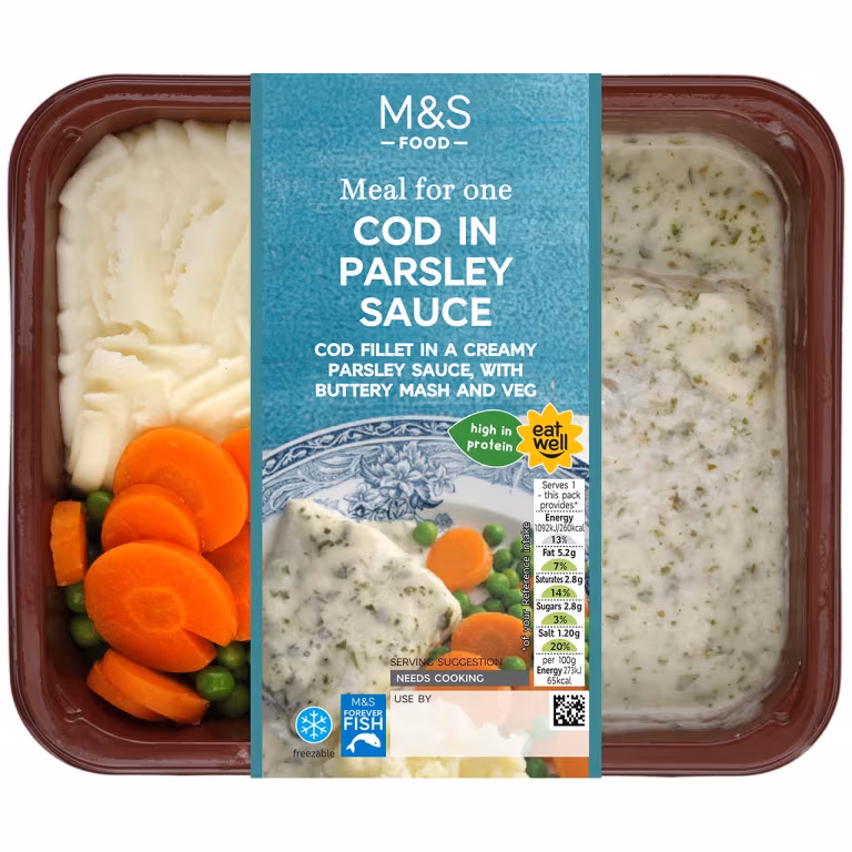 M&S Cod In Parsley Sauce Meal For One
