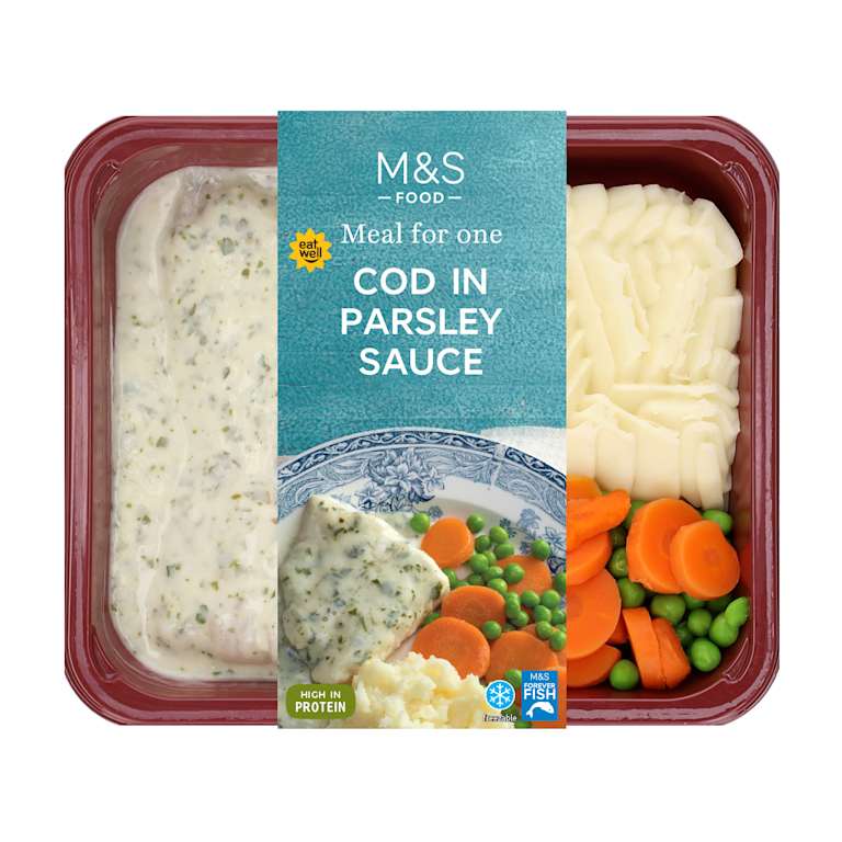 M&S Cod In Parsley Sauce Meal For One