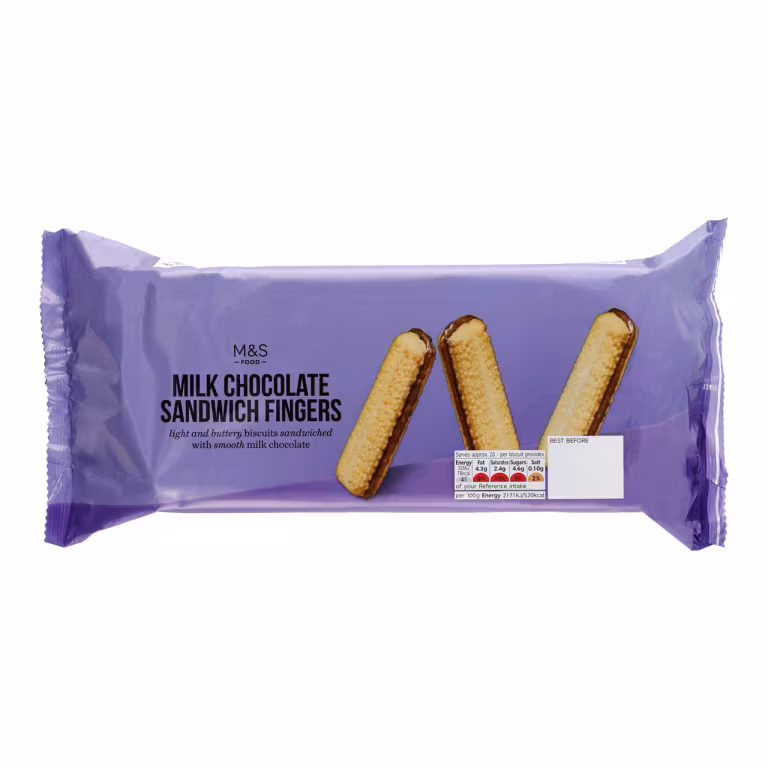 M&S Milk Chocolate Sandwich Fingers