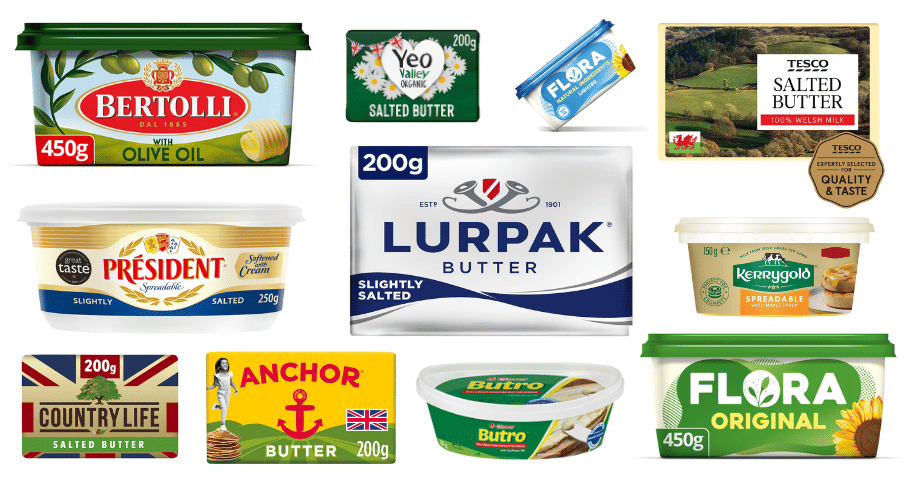 Butter: which products are ultra-processed and which are not?